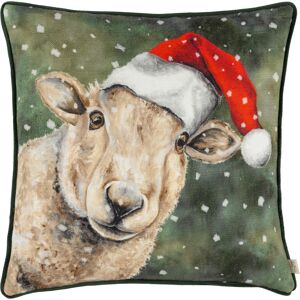 Evans Lichfield Christmas Sheep Piped Cushion Cover - Multicolour - Size 43 Cm X 43 Cm Evans Lichfield Christmas Sheep Piped Cushion Cover - Multicolour - Size 43 Cm X 43 Cm