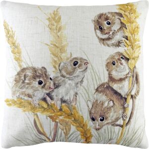 Evans Lichfield Woodland Field Mice Watercolour Cushion Cover - Multicolour - One Size Evans Lichfield Woodland Field Mice Watercolour Cushion Cover - Multicolour - One Size