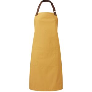 Premier Mustard Unisex Apron - Cotton, Adjustable, Front Pocket Premier Mustard Unisex Apron - Cotton, Adjustable, Front Pocket