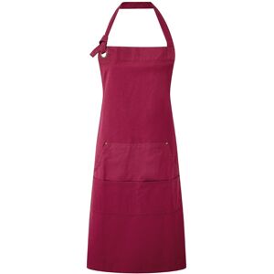 Premier Calibre Heavy Canvas Pocket Apron (Burgundy) Cotton - One Size Premier Calibre Heavy Canvas Pocket Apron (Burgundy) Cotton - One Size