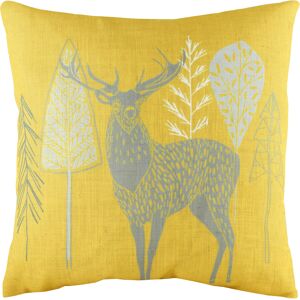 Evans Lichfield Hulder Stag Scandi Inspired Cushion Cover - Yellow - One Size Evans Lichfield Hulder Stag Scandi Inspired Cushion Cover - Yellow - One Size