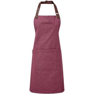 Premier Adults Unisex Annex Bib Apron (Burgundy) Cotton - One Size Premier Adults Unisex Annex Bib Apron (Burgundy) Cotton - One Size