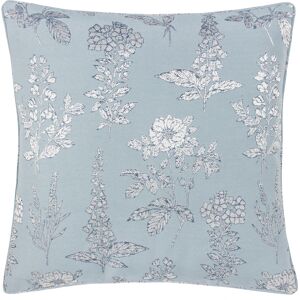 Wylder Nature Sophia Floral Jacquard Filled Cushion - Blue - 50cm x 50cm Wylder Nature Sophia Floral Jacquard Filled Cushion - Blue - 50cm x 50cm