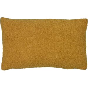 Furn. Malham Shearling Fleece Rectangular Cushion Cover - Yellow - One Size Furn. Malham Shearling Fleece Rectangular Cushion Cover - Yellow - One Size