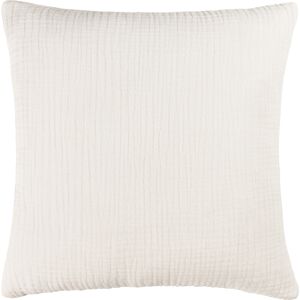 Yard Lark Muslin Crinkle Cotton Cushion Cover - White - One Size Yard Lark Muslin Crinkle Cotton Cushion Cover - White - One Size