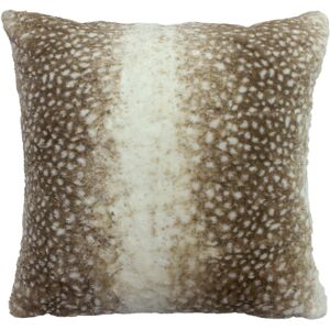Paoletti Fawn Faux Fur Deerskin Patterned Cushion Cover - Multicolour - One Size Paoletti Fawn Faux Fur Deerskin Patterned Cushion Cover - Multicolour - One Size