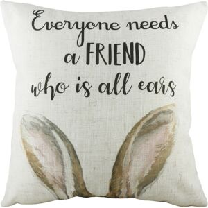 Evans Lichfield All Ears Watercolour Hare Cushion Cover - Multicolour - One Size Evans Lichfield All Ears Watercolour Hare Cushion Cover - Multicolour - One Size