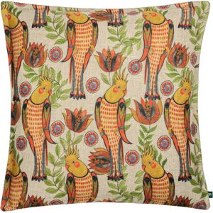 Wylder Tropics Akamba Cockatiels Tropical Cushion Cover - Multicolour - Size 50 Cm X 50 Cm Wylder Tropics Akamba Cockatiels Tropical Cushion Cover - Multicolour - Size 50 Cm X 50 Cm