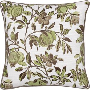Wylder Nature Pomegranate Floral Jacquard Cushion Cover - Green - Size 50 Cm X 50 Cm Wylder Nature Pomegranate Floral Jacquard Cushion Cover - Green - Size 50 Cm X 50 Cm