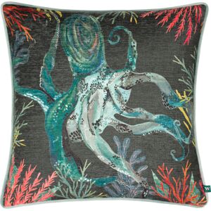 Wylder Tropics Abyss Octopus Chenille Filled Cushion - Green - Size 43 Cm X 43 Cm Wylder Tropics Abyss Octopus Chenille Filled Cushion - Green - Size 43 Cm X 43 Cm