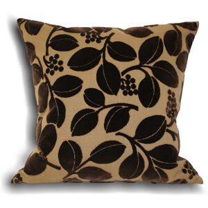 Paoletti Cherries Floral Cushion Cover - Chocolate - One Size Paoletti Cherries Floral Cushion Cover - Chocolate - One Size