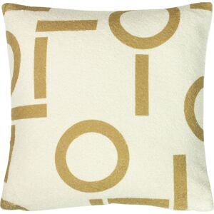 Furn. Shearling Circa Printed Geometric Cushion Cover - Yellow - One Size Furn. Shearling Circa Printed Geometric Cushion Cover - Yellow - One Size