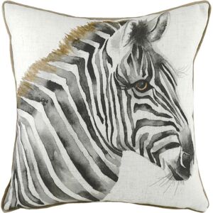 Evans Lichfield Safari Zebra Mocha Cushion - Size 43 Cm X 43 Cm Evans Lichfield Safari Zebra Mocha Cushion - Size 43 Cm X 43 Cm