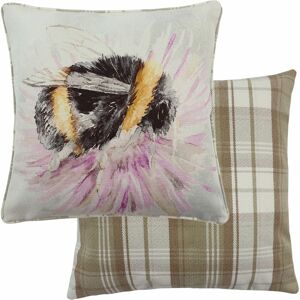 Evans Lichfield Watercolour Bee Cushion - Multicolour - Size 43 Cm X 43 Cm Evans Lichfield Watercolour Bee Cushion - Multicolour - Size 43 Cm X 43 Cm