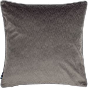 Paoletti Torto Mottled Velvet Contrast Piped Square Cushion Cover - Dark Grey - Size 50 Cm X 50 Cm Paoletti Torto Mottled Velvet Contrast Piped Square Cushion Cover - Dark Grey - Size 50 Cm X 50 Cm
