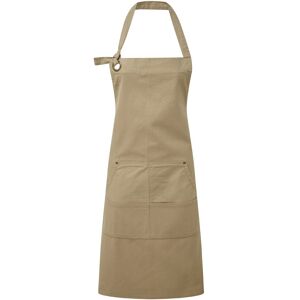 Premier Calibre Heavy Canvas Pocket Apron (Khaki) Cotton - One Size Premier Calibre Heavy Canvas Pocket Apron (Khaki) Cotton - One Size