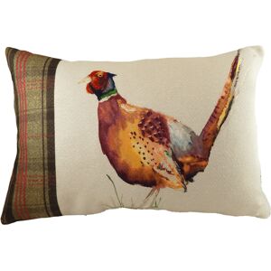 Evans Lichfield Hunter Pheasant Rectangular Tartan Feather Filled Cushion - Multicolour - One Size Evans Lichfield Hunter Pheasant Rectangular Tartan Feather Filled Cushion - Multicolour - One Size