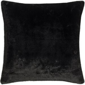 Paoletti Stanza Faux Fur Cushion Cover - Black - Size 55 Cm X 55 Cm Paoletti Stanza Faux Fur Cushion Cover - Black - Size 55 Cm X 55 Cm