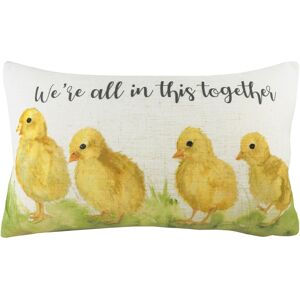 Evans Lichfield In This Together Watercolour Printed Cushion Cover - Multicolour - One Size Evans Lichfield In This Together Watercolour Printed Cushion Cover - Multicolour - One Size