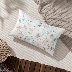 Evans Lichfield Canina Floral Outdoor Cushion Cover - Off-White - Size 30 Cm X 50 Cm Evans Lichfield Canina Floral Outdoor Cushion Cover - Off-White - Size 30 Cm X 50 Cm
