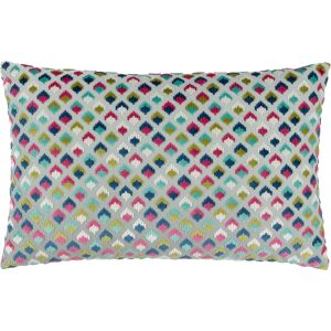 Paoletti Lexington Velvet Jacquard Cushion Cover - Multicolour - Size 40 Cm X 60 Cm Paoletti Lexington Velvet Jacquard Cushion Cover - Multicolour - Size 40 Cm X 60 Cm