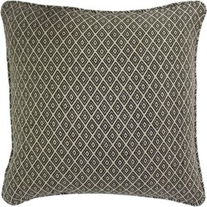 Paoletti Tangier Woven Rectangular Fringed Cushion Cover - Black Polycotton - One Size Paoletti Tangier Woven Rectangular Fringed Cushion Cover - Black Polycotton - One Size