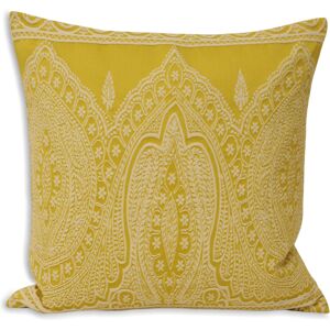 Paoletti Paisley Print Reversible Cushion Cover - Yellow Polycotton - One Size Paoletti Paisley Print Reversible Cushion Cover - Yellow Polycotton - One Size