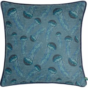 Wylder Tropics Abyss Jellyfish Chenille Filled Cushion - Blue - Size 43 Cm X 43 Cm Wylder Tropics Abyss Jellyfish Chenille Filled Cushion - Blue - Size 43 Cm X 43 Cm
