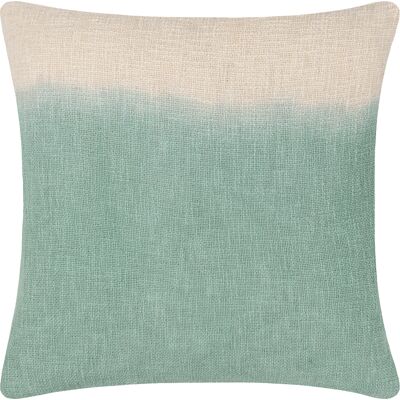 Furn. Mizu Dip Dye Square Cushion Cover - Green Cotton - One Size Furn. Mizu Dip Dye Square Cushion Cover - Green Cotton - One Size