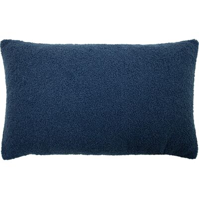 Furn. Malham Shearling Fleece Rectangular Cushion Cover - Blue - One Size Furn. Malham Shearling Fleece Rectangular Cushion Cover - Blue - One Size