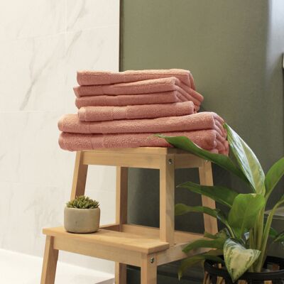The Linen Yard Loft Cotton 6 Piece Hand Towel/bath Sheet Bale - Blush - One Size The Linen Yard Loft Cotton 6 Piece Hand Towel/bath Sheet Bale - Blush - One Size