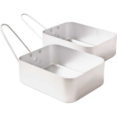 Trespass Unisex Messy Aluminium Mess Tin - Pack Of 2 - Mess Tin Trespass Unisex Messy Aluminium Mess Tin - Pack Of 2 - Mess Tin