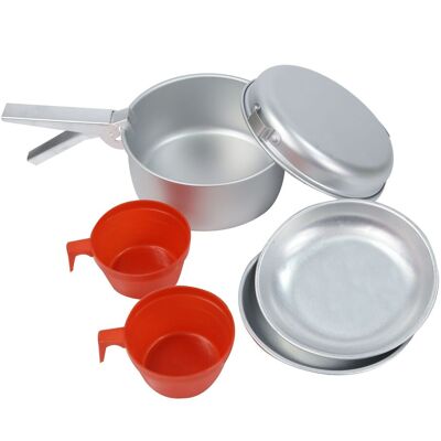 Regatta Unisex 2 Person Aluminium Cook Set - Multicolour - One Size Regatta Unisex 2 Person Aluminium Cook Set - Multicolour - One Size