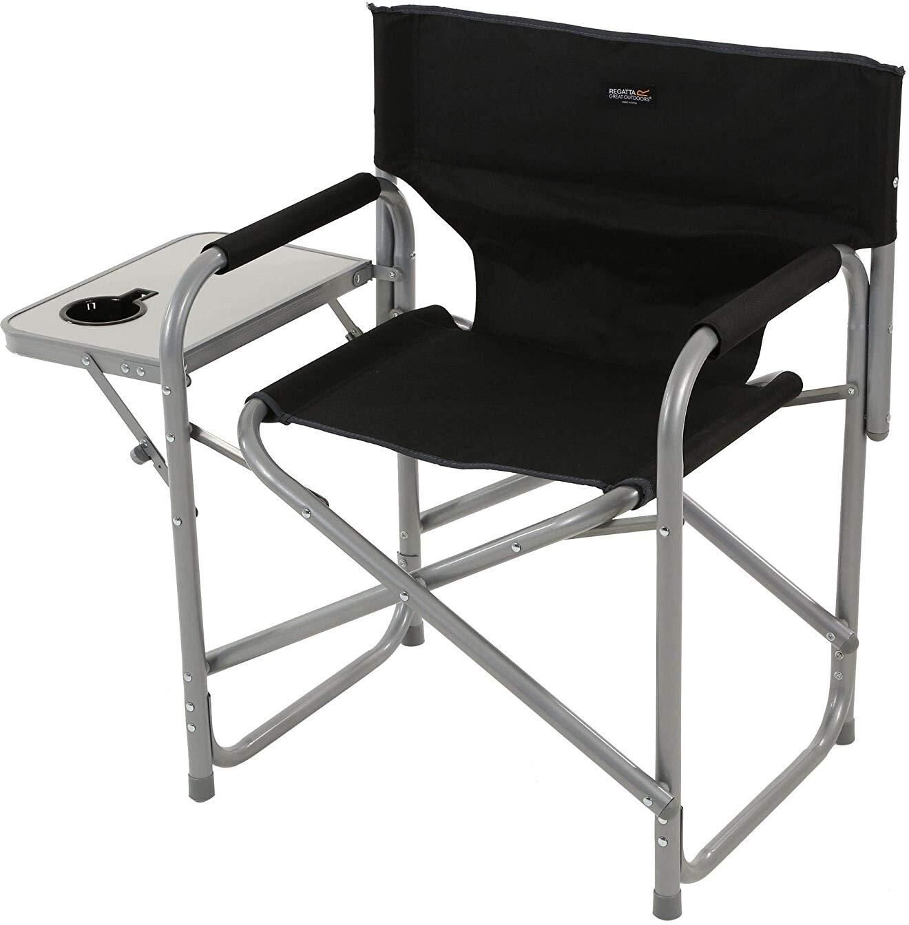 Regatta Directors Folding Camping Chair - Black - One Size