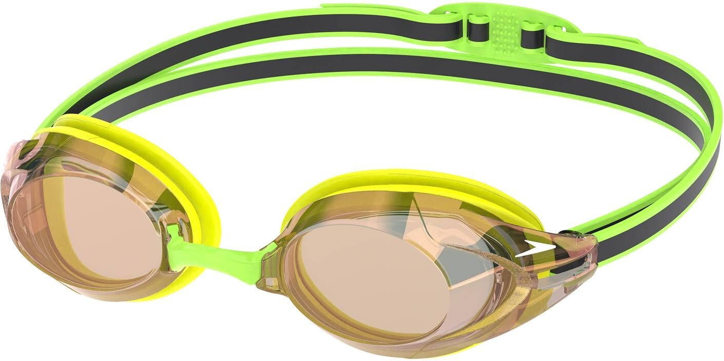 Speedo Unisex Adult Vanquisher 3.0 Mirrored Swimming Goggles (Yellow) - One Size
