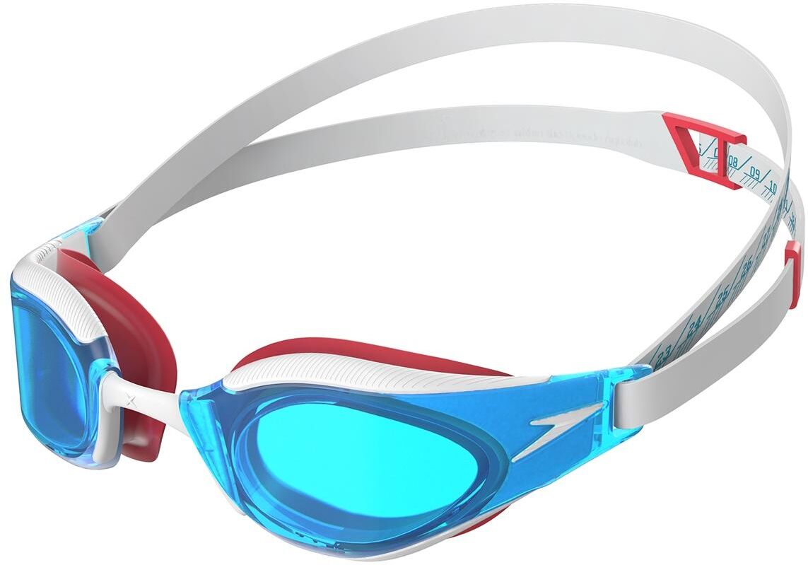 Speedo Unisex Adult Fastskin Hyper Elite Swimming Goggles (White/blue) - One Size