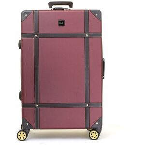 Infinity Leather Unisex Hard Shell Luggage Suitcase Trunk Cabin Travel Bags - Burgundy - Size Small Infinity Leather Unisex Hard Shell Luggage Suitcase Trunk Cabin Travel Bags - Burgundy - Size Small