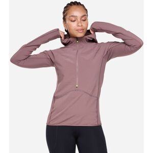 HOKA Women's SkyGlow Half-Zip Jacket in Smokey Quartz, Size XL HOKA Women's SkyGlow Half-Zip Jacket in Smokey Quartz, Size XL