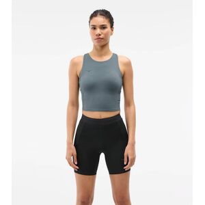 HOKA Women's Elaro Crop Bra in Faded Navy, Size XS HOKA Women's Elaro Crop Bra in Faded Navy, Size XS