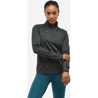 HOKA Women's GlideTech Quarter Zip Jacket - Black HOKA Women's GlideTech Quarter Zip Jacket - Black