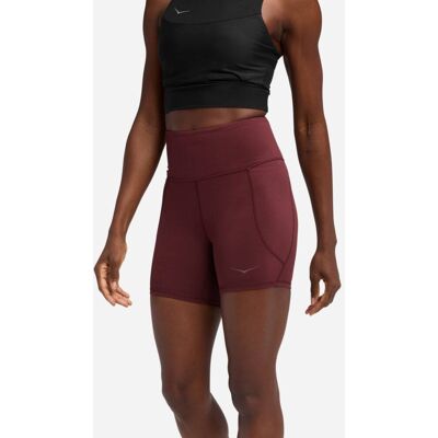 HOKA Women's Elaro 5" Bike Shorts in Black Cherry, Size Medium HOKA Women's Elaro 5" Bike Shorts in Black Cherry, Size Medium