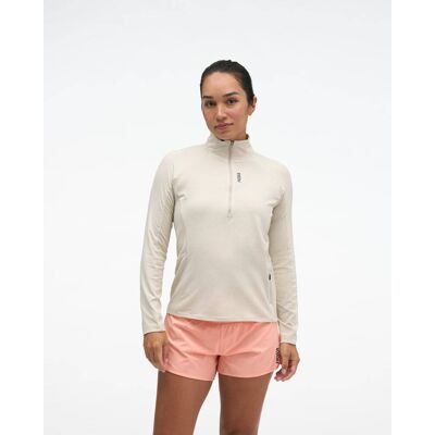 HOKA Women's SkyForm Half Zip in River Rock Grey Htr, Size Medium HOKA Women's SkyForm Half Zip in River Rock Grey Htr, Size Medium