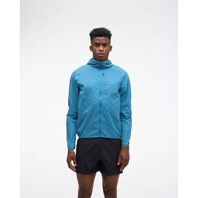 HOKA Men's SkyFlow Wind Jacket in Night Glow Blue, Size Large HOKA Men's SkyFlow Wind Jacket in Night Glow Blue, Size Large