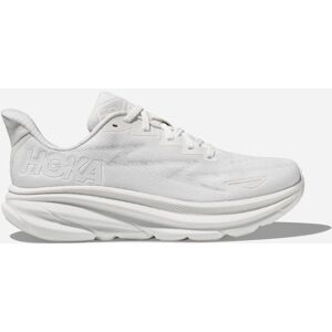 HOKA Women's Clifton 9 Road Running Shoes in White, Size 10.5 W HOKA Women's Clifton 9 Road Running Shoes in White, Size 10.5 W