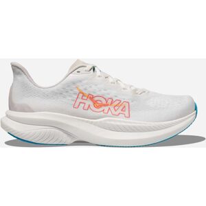 HOKA Women's Mach 6 Road Running Shoes - White/Nimbus Cloud - Size 5 HOKA Women's Mach 6 Road Running Shoes - White/Nimbus Cloud - Size 5