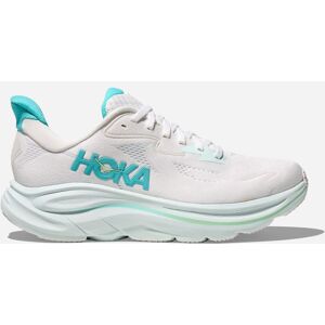 HOKA Women's Clifton 10 Road Running Shoes in White/Cielo Blue, Size 4 W HOKA Women's Clifton 10 Road Running Shoes in White/Cielo Blue, Size 4 W