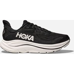 HOKA Men's Clifton 10 Road Running Shoes in Black/White, Size 9.5 XW HOKA Men's Clifton 10 Road Running Shoes in Black/White, Size 9.5 XW