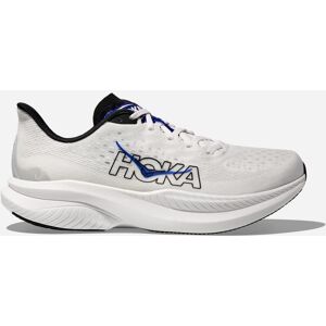 HOKA Men's Mach 6 Road Running Shoes in White/Ultramarine, Size 7.5 HOKA Men's Mach 6 Road Running Shoes in White/Ultramarine, Size 7.5