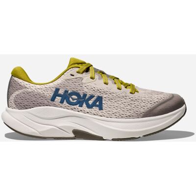 HOKA Kid's Rincon 4 Road Running Shoes in Birch/Cement, Size 3Y HOKA Kid's Rincon 4 Road Running Shoes in Birch/Cement, Size 3Y