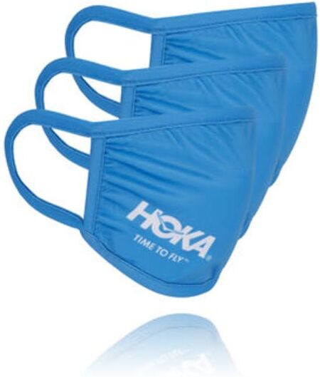 HOKA Face Mask (Pack of 3) in Blue, Size Small